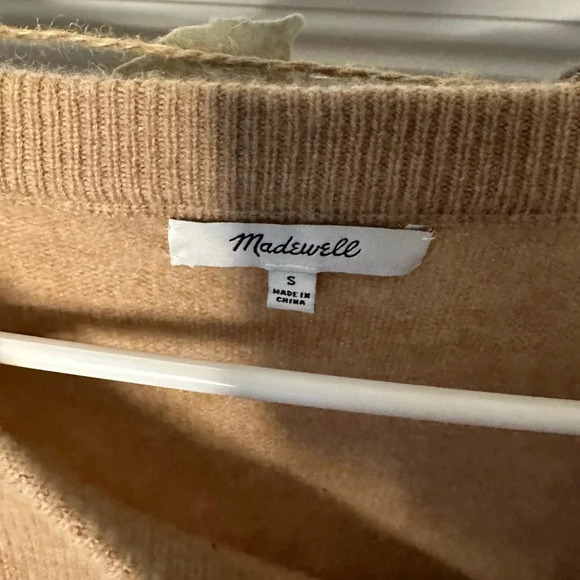 100% Merino wool Madewell sweater size S sleeves with bows at the wrist - Picture 3 of 4